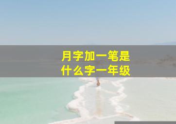 月字加一笔是什么字一年级