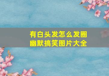 有白头发怎么发圈幽默搞笑图片大全