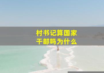 村书记算国家干部吗为什么