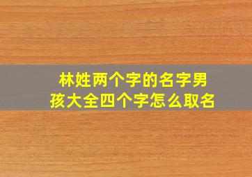 林姓两个字的名字男孩大全四个字怎么取名