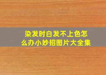 染发时白发不上色怎么办小妙招图片大全集