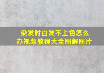 染发时白发不上色怎么办视频教程大全图解图片