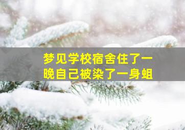 梦见学校宿舍住了一晚自己被染了一身蛆