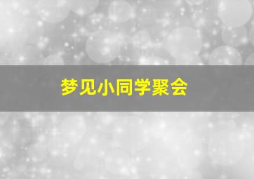 梦见小同学聚会