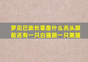 梦见已故长辈是什么兆头跟前还有一只白猫跟一只黑猫