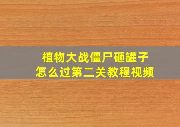 植物大战僵尸砸罐子怎么过第二关教程视频