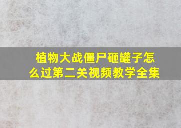 植物大战僵尸砸罐子怎么过第二关视频教学全集