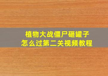 植物大战僵尸砸罐子怎么过第二关视频教程