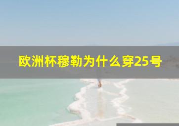 欧洲杯穆勒为什么穿25号