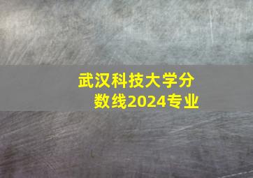 武汉科技大学分数线2024专业