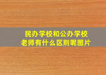 民办学校和公办学校老师有什么区别呢图片