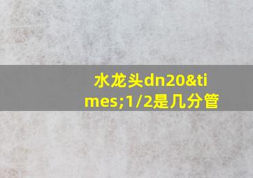 水龙头dn20×1/2是几分管