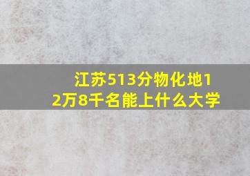 江苏513分物化地12万8千名能上什么大学