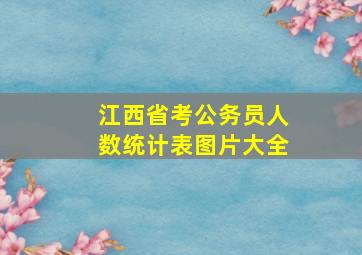 江西省考公务员人数统计表图片大全