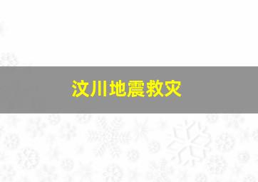 汶川地震救灾