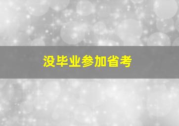 没毕业参加省考