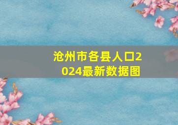 沧州市各县人口2024最新数据图