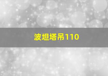 波坦塔吊110