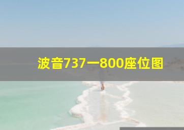 波音737一800座位图