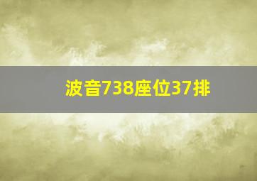 波音738座位37排