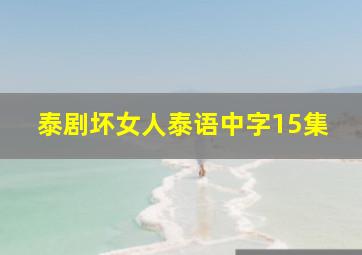 泰剧坏女人泰语中字15集