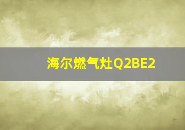 海尔燃气灶Q2BE2