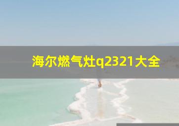 海尔燃气灶q2321大全