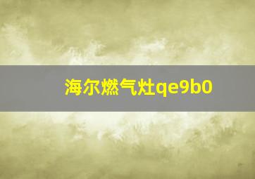 海尔燃气灶qe9b0