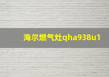 海尔燃气灶qha938u1