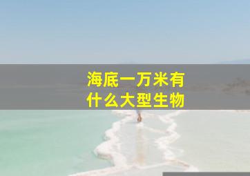 海底一万米有什么大型生物