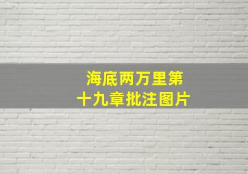 海底两万里第十九章批注图片