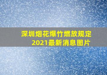 深圳烟花爆竹燃放规定2021最新消息图片