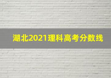 湖北2021理科高考分数线