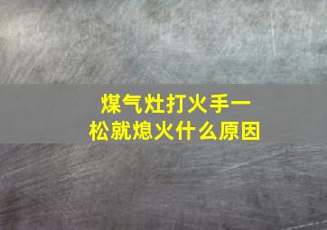 煤气灶打火手一松就熄火什么原因