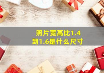 照片宽高比1.4到1.6是什么尺寸