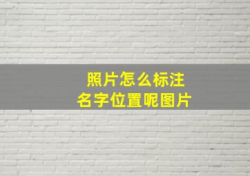 照片怎么标注名字位置呢图片