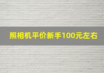 照相机平价新手100元左右