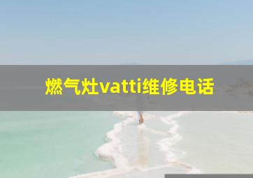 燃气灶vatti维修电话