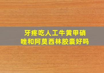 牙疼吃人工牛黄甲硝唑和阿莫西林胶囊好吗