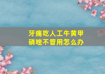 牙痛吃人工牛黄甲硝唑不管用怎么办