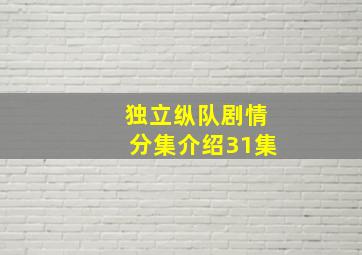 独立纵队剧情分集介绍31集