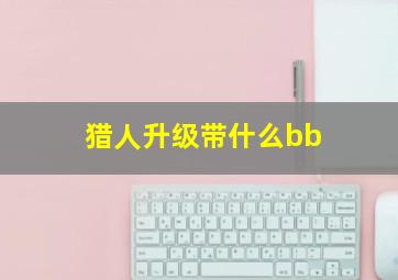 猎人升级带什么bb