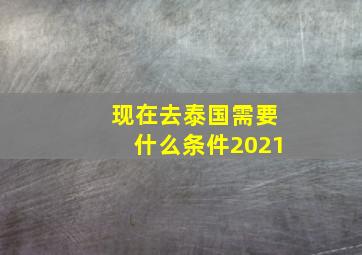 现在去泰国需要什么条件2021