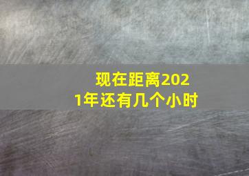 现在距离2021年还有几个小时