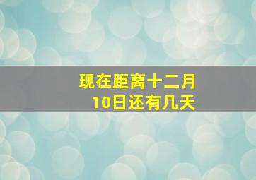 现在距离十二月10日还有几天