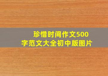 珍惜时间作文500字范文大全初中版图片