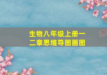 生物八年级上册一二章思维导图画图