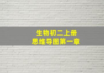 生物初二上册思维导图第一章