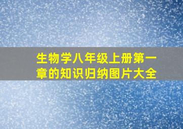 生物学八年级上册第一章的知识归纳图片大全