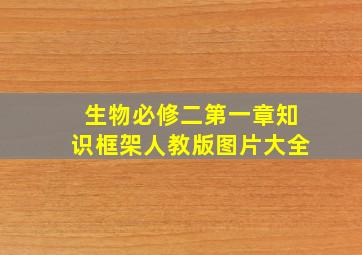 生物必修二第一章知识框架人教版图片大全